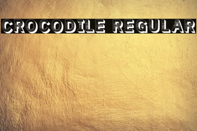 Crocodile Regular Example 3