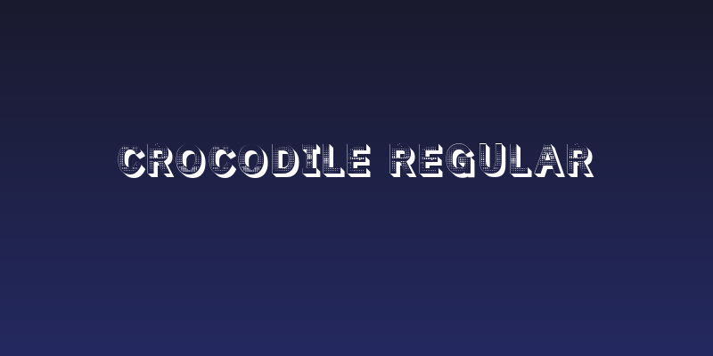 Crocodile Regular Social Header