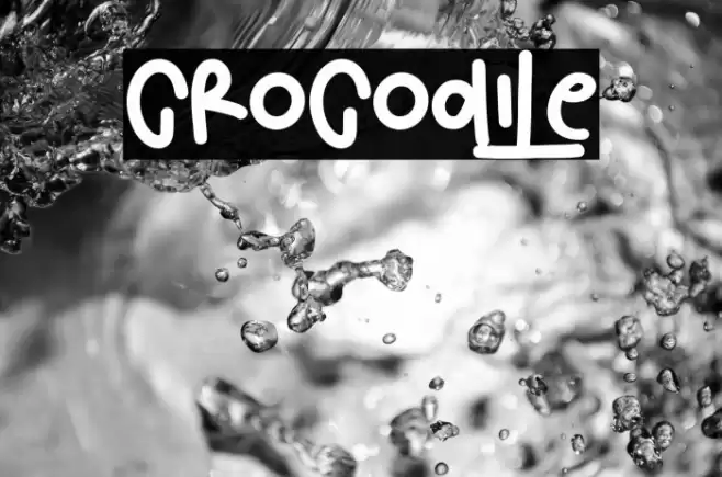 Crocodile Font examples
