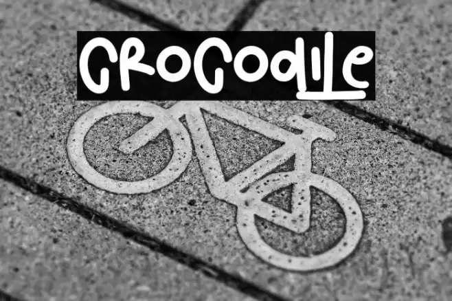 Crocodile Font examples