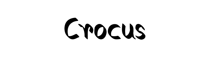 Crocus  नि: शुल्क फ़ॉन्ट्स डाउनलोड