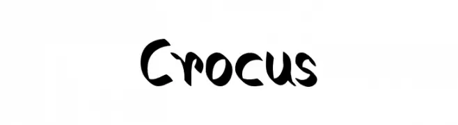 Crocus  Frei Schriftart Herunterladen