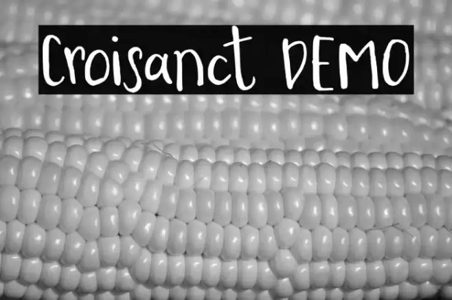 Croisanct DEMO Font examples
