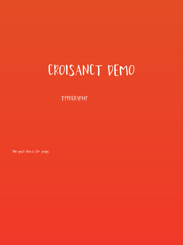 Croisanct DEMO Poster