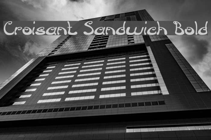 Croisant Sandwich Bold Font examples