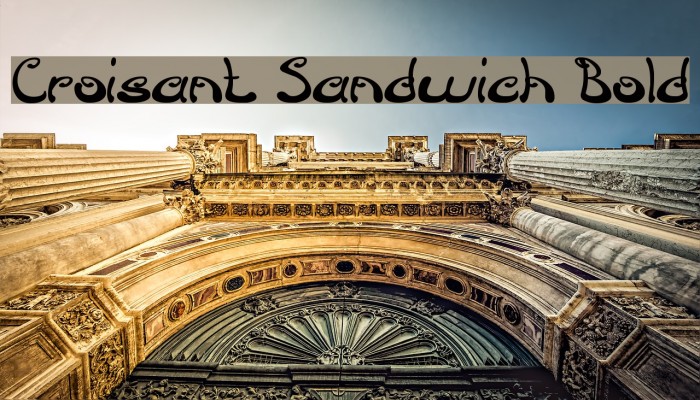 Croisant Sandwich Bold Font examples