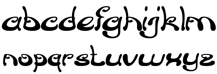 Croisant Sandwich Bold Font LOWERCASE