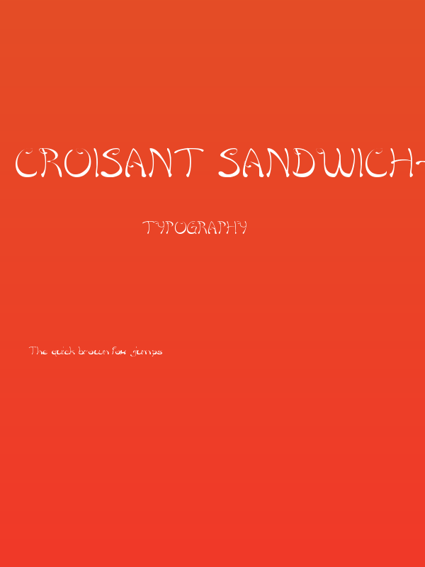 Croisant Sandwich-thin Poster