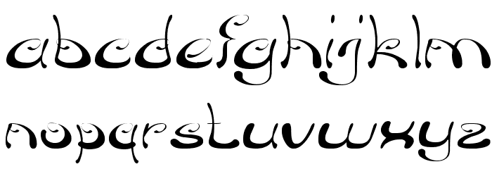 Croisant Sandwich-thin Font LOWERCASE