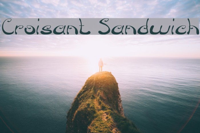 Croisant Sandwich Font examples