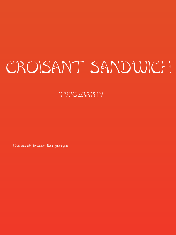Croisant Sandwich Poster