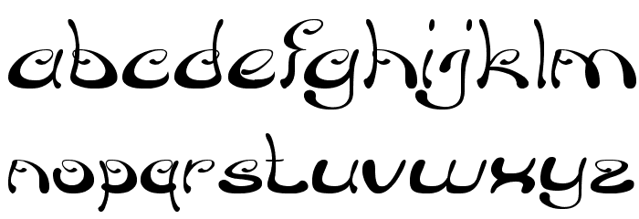 Croisant Sandwich Font LOWERCASE