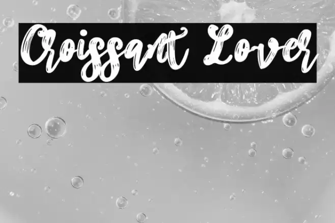 Croissant Lover Font examples