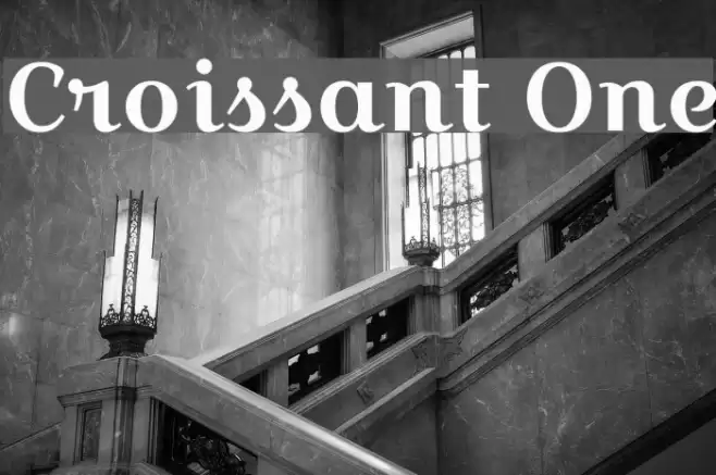 Croissant One Font examples