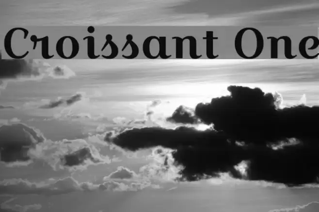 Croissant One Font examples