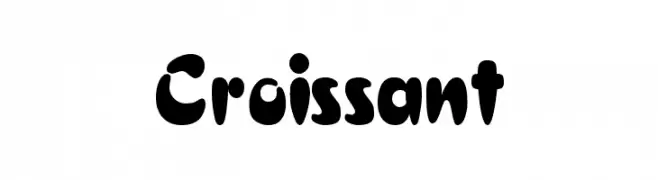 Croissant  Frei Schriftart Herunterladen