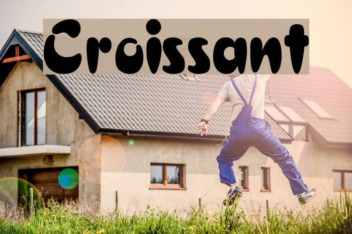 Croissant Font examples