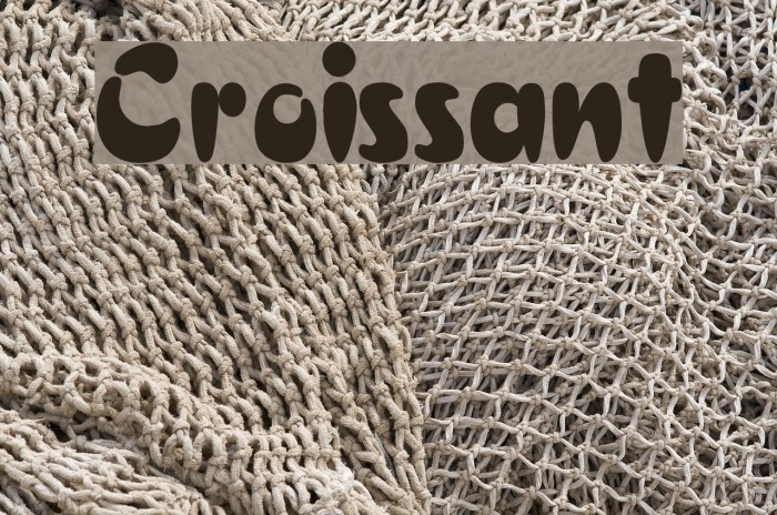 Croissant Font examples
