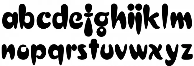 Croissant Font LOWERCASE