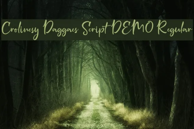 Crolinesy Daggaes Script DEMO Regular Example 1