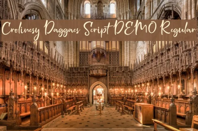 Crolinesy Daggaes Script DEMO Regular Example 3