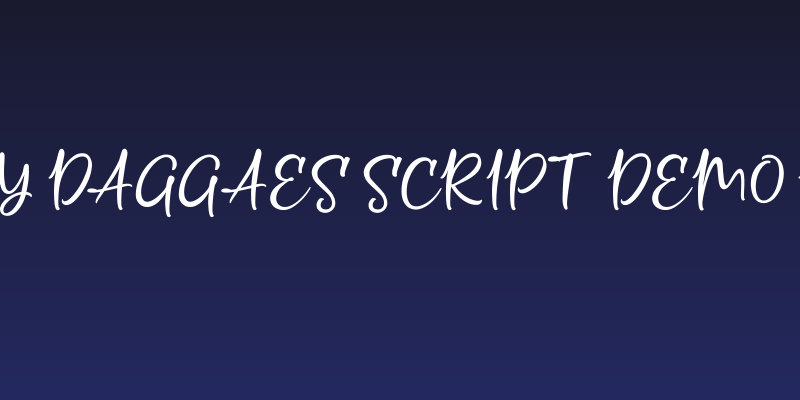 Crolinesy Daggaes Script DEMO Regular Social Header
