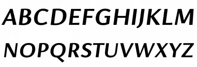 Cromlin DEMO Bold Italic Caratteri MAIUSCOLE