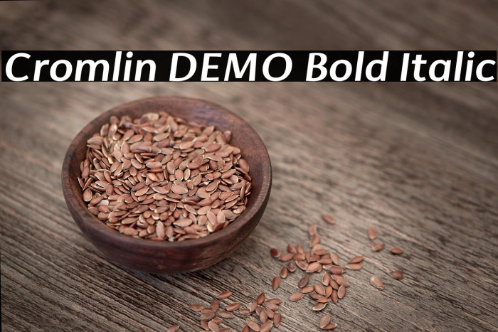 Cromlin DEMO Bold Italic Example 1