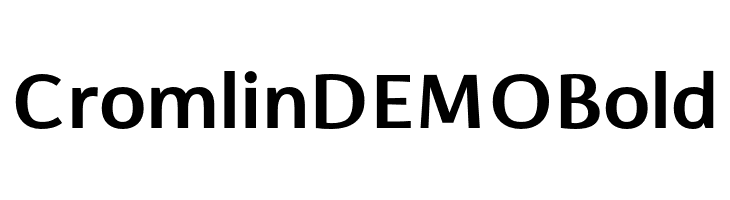 Cromlin DEMO Bold  Descarca Fonturi Gratis