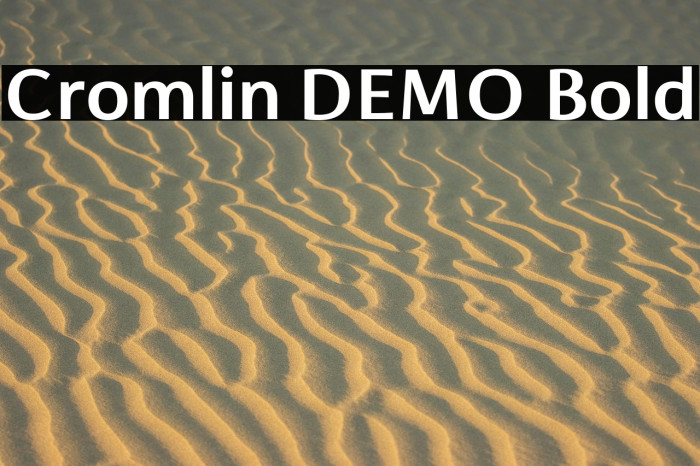 Cromlin DEMO Bold Example 1