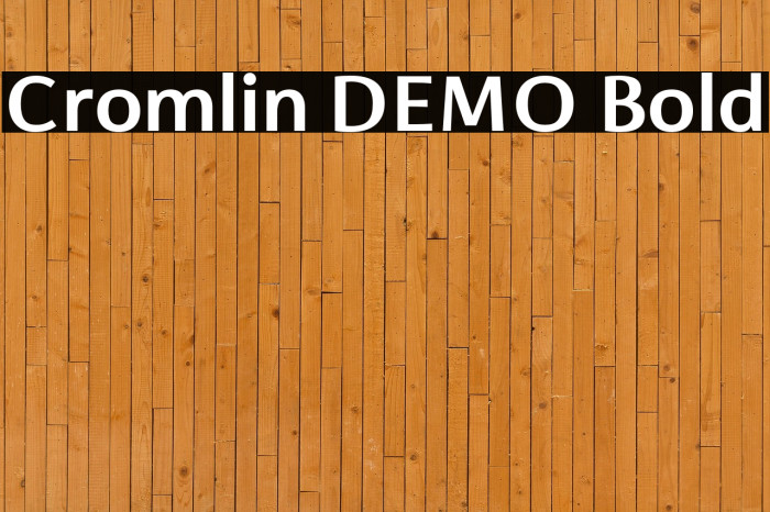 Cromlin DEMO Bold Example 2