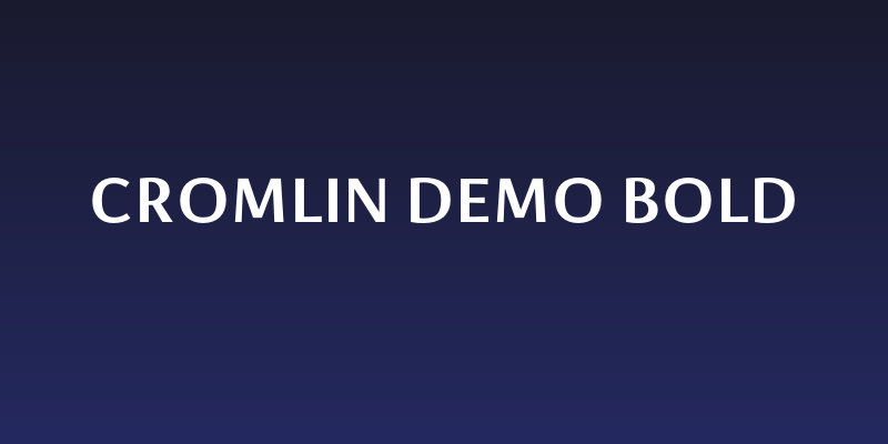 Cromlin DEMO Bold Social Header