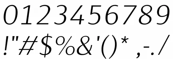 Cromlin DEMO ExtraLight Italic Font OTHER CHARS