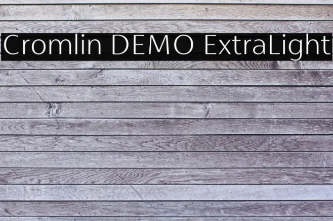 Cromlin DEMO ExtraLight Example 2