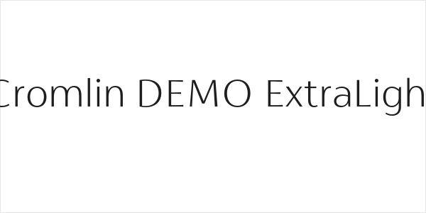 Cromlin DEMO ExtraLight Logo