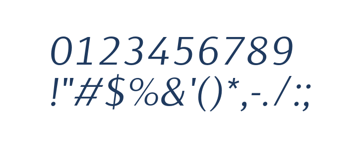 Cromlin DEMO Light Italic Other Characters