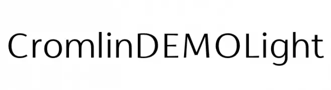 Cromlin DEMO Light  Descarca Fonturi Gratis