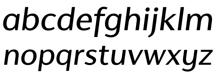 Cromlin DEMO Medium Italic Font LOWERCASE