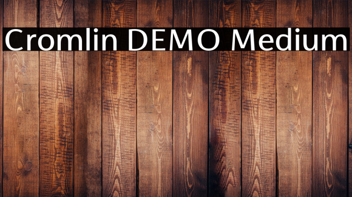 Cromlin DEMO Medium Example 1