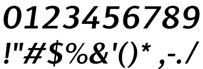 Cromlin DEMO SemiBold Italic Font OTHER CHARS