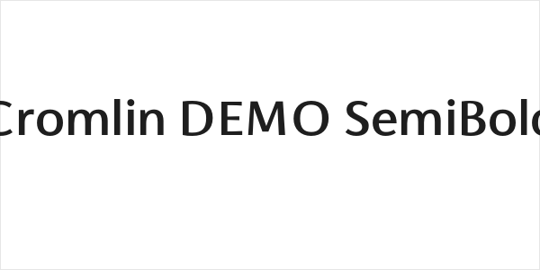 Cromlin DEMO SemiBold Logo