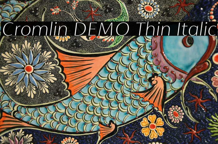 Cromlin DEMO Thin Italic Example 1