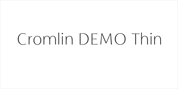 Cromlin DEMO Thin Logo