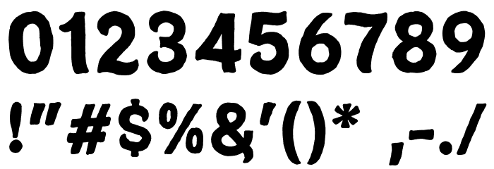 CroneraDEMO Font OTHER CHARS