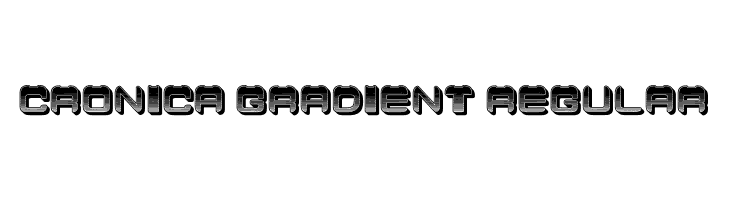 Cronica Gradient Regular  font caratteri gratis