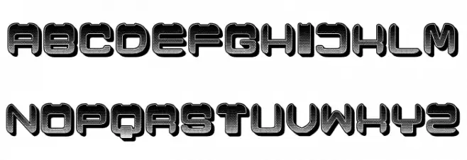Cronica Gradient Regular Schriftart Groß