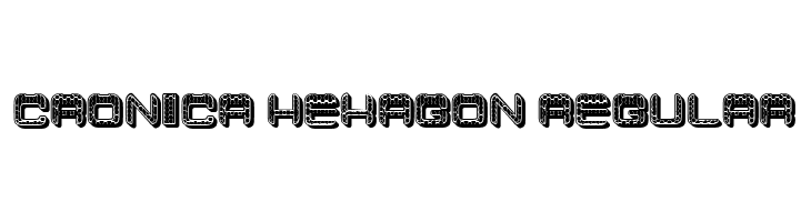 Cronica Hexagon Regular  नि: शुल्क फ़ॉन्ट्स डाउनलोड
