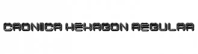 Cronica Hexagon Regular  Frei Schriftart Herunterladen