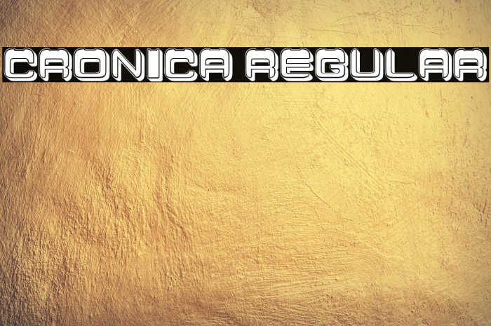 Cronica Regular Example 1