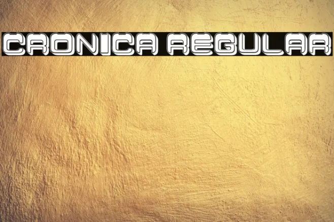 Cronica Regular Example 1